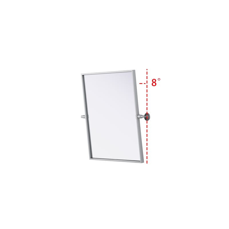 Elegant Kitchen And Bath Amoura 20X24 Pivot Mirror in Silver