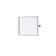 Elegant Kitchen And Bath Amoura 20X24 Pivot Mirror in Silver