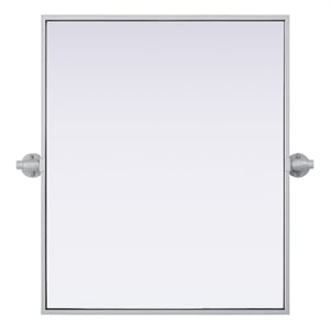 Elegant Kitchen And Bath Amoura 20X24 Pivot Mirror in Silver