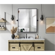 Elegant Kitchen And Bath Amoura 24X30 Pivot Mirror in Black
