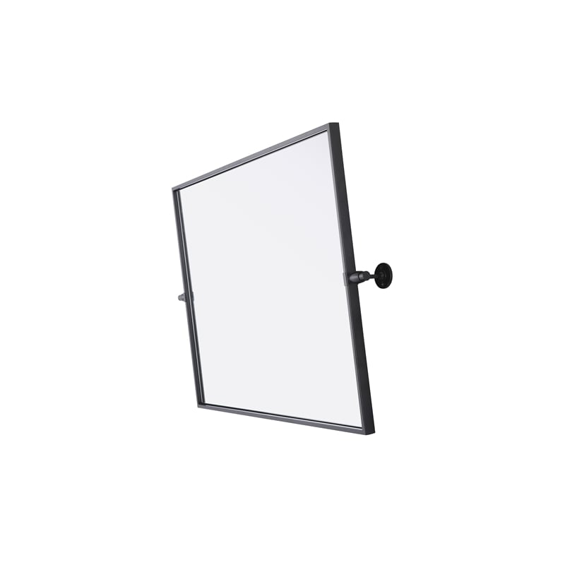 Elegant Kitchen And Bath Amoura 24X30 Pivot Mirror in Black