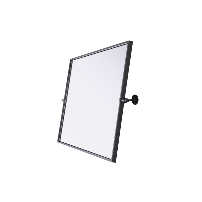 Elegant Kitchen And Bath Amoura 24X30 Pivot Mirror in Black