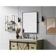 Elegant Kitchen And Bath Amoura 24X30 Pivot Mirror in Black