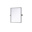 Elegant Kitchen And Bath Amoura 24X30 Pivot Mirror in Black
