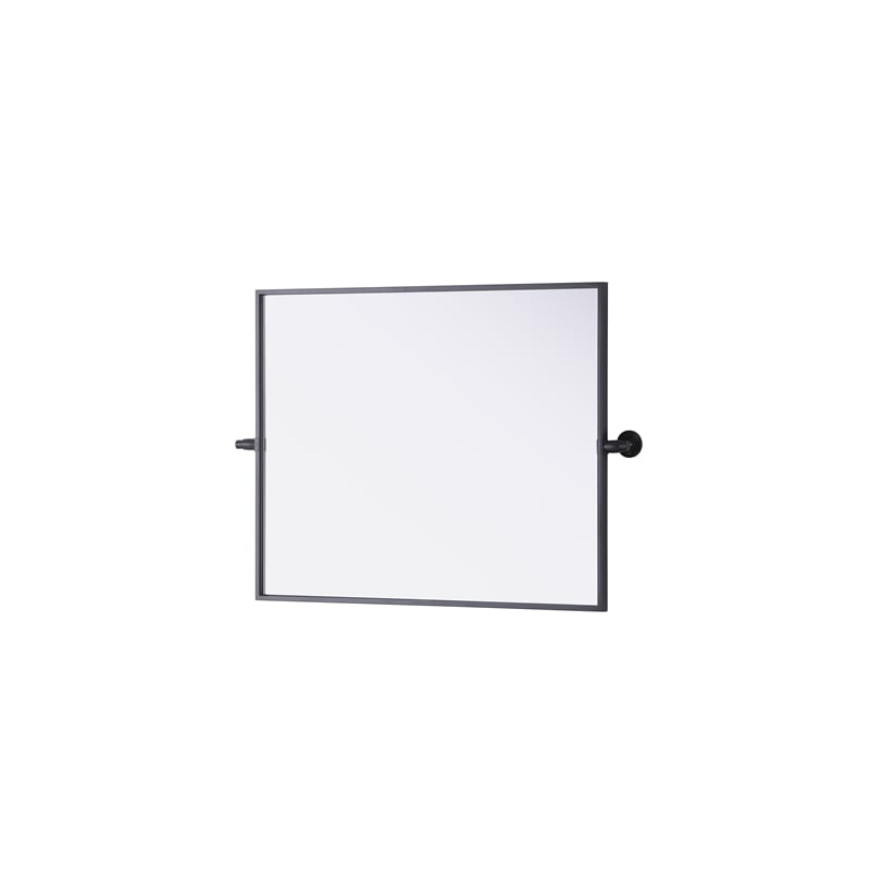 Elegant Kitchen And Bath Amoura 24X30 Pivot Mirror in Black