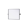 Elegant Kitchen And Bath Amoura 24X30 Pivot Mirror in Black