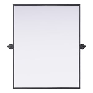 Elegant Kitchen And Bath Amoura 24X30 Pivot Mirror in Black