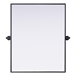 Elegant Kitchen And Bath Amoura 24X30 Pivot Mirror in Black