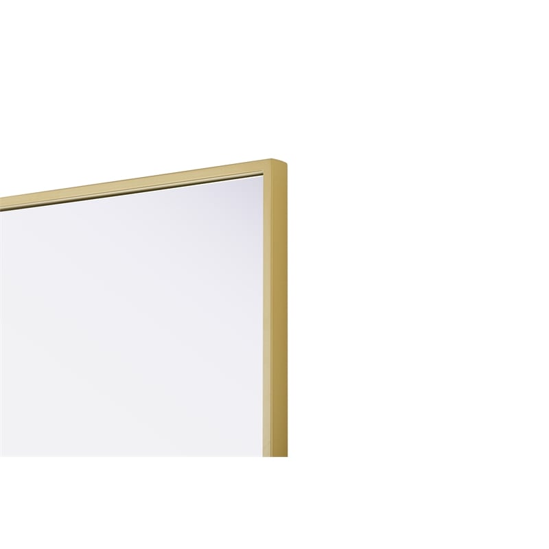 Elegant Kitchen And Bath Amoura 24X30 Pivot Mirror in Brass