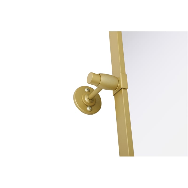Elegant Kitchen And Bath Amoura 24X30 Pivot Mirror in Brass