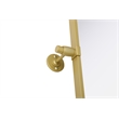 Elegant Kitchen And Bath Amoura 24X30 Pivot Mirror in Brass