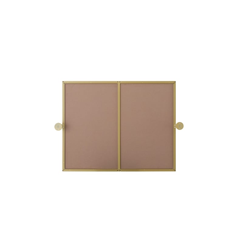 Elegant Kitchen And Bath Amoura 24X30 Pivot Mirror in Brass