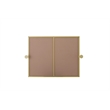 Elegant Kitchen And Bath Amoura 24X30 Pivot Mirror in Brass