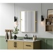 Elegant Kitchen And Bath Amoura 24X30 Pivot Mirror in Brass