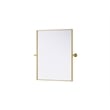 Elegant Kitchen And Bath Amoura 24X30 Pivot Mirror in Brass