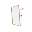 Elegant Kitchen And Bath Amoura 24X30 Pivot Mirror in Brass