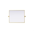 Elegant Kitchen And Bath Amoura 24X30 Pivot Mirror in Brass