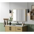 Elegant Kitchen And Bath Amoura 24X30 Pivot Mirror in Brass