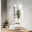 Elegant Kitchen And Bath Riven 36X18 Led Mirror in Silver