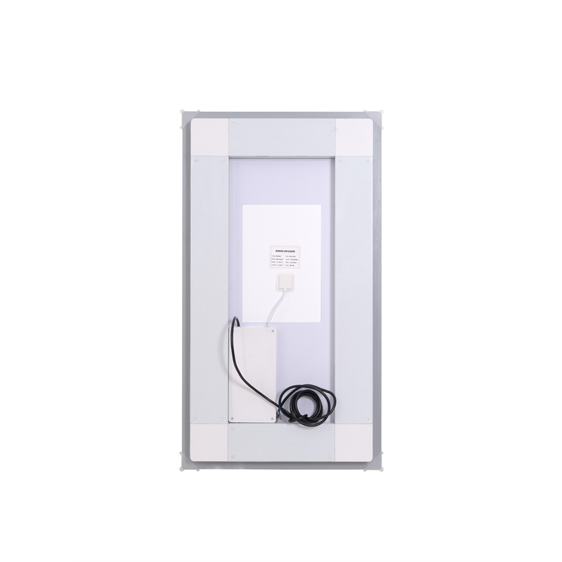 Elegant Kitchen And Bath Riven 36X18 Led Mirror in Silver