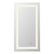 Elegant Kitchen And Bath Riven 36X18 Led Mirror in Silver