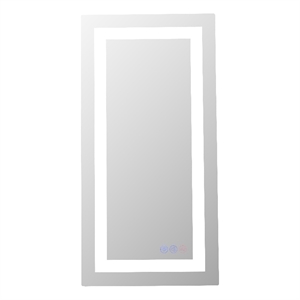 Elegant Kitchen And Bath Riven 30X20 Led Mirror in Silver