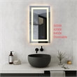 Elegant Kitchen And Bath Riven 36X20 Led Mirror in Silver