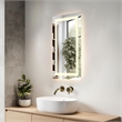 Elegant Kitchen And Bath Riven 36X20 Led Mirror in Silver