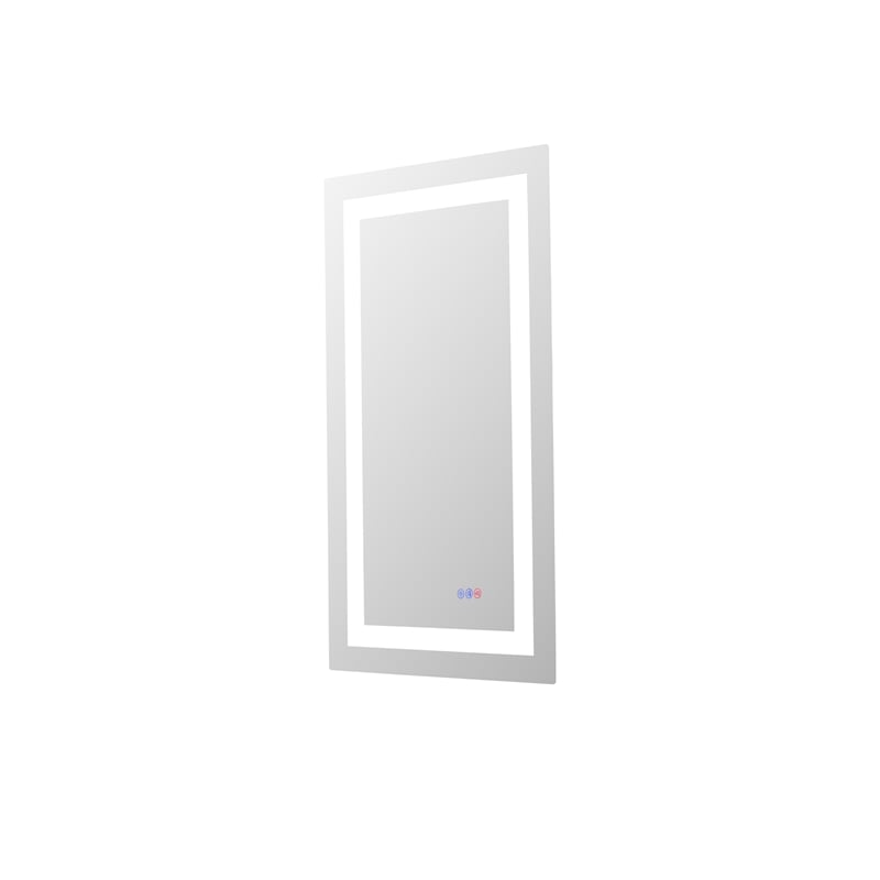 Elegant Kitchen And Bath Riven 36X20 Led Mirror in Silver