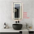 Elegant Kitchen And Bath Riven 40X20 Led Mirror in Silver