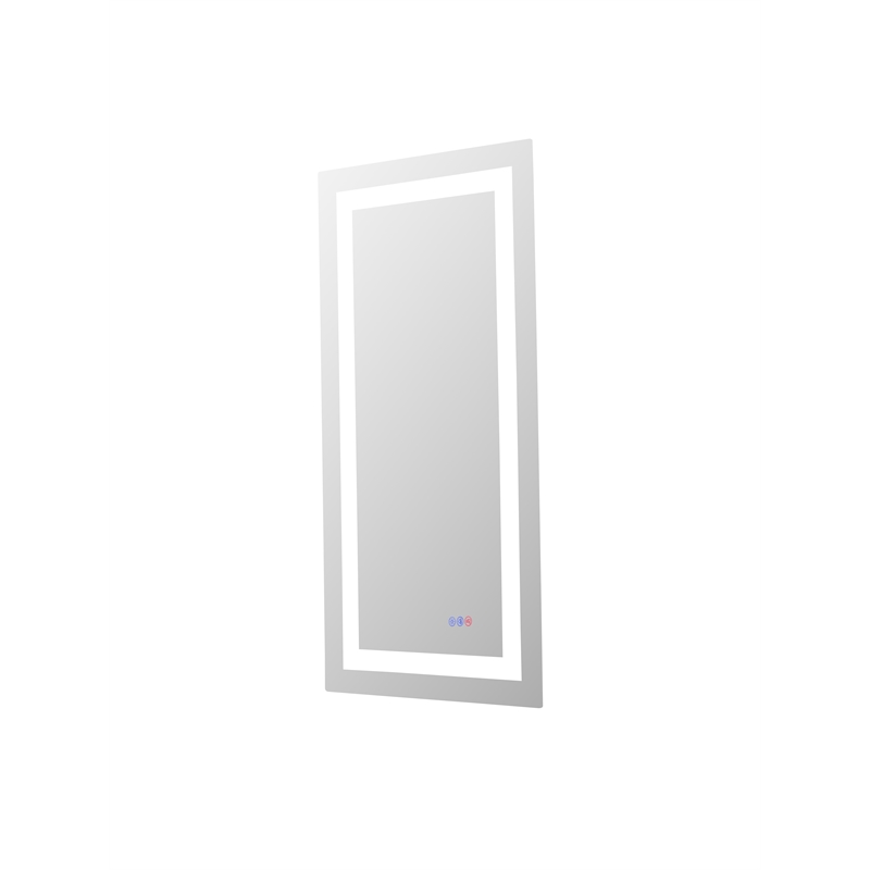 Elegant Kitchen And Bath Riven 40X20 Led Mirror in Silver