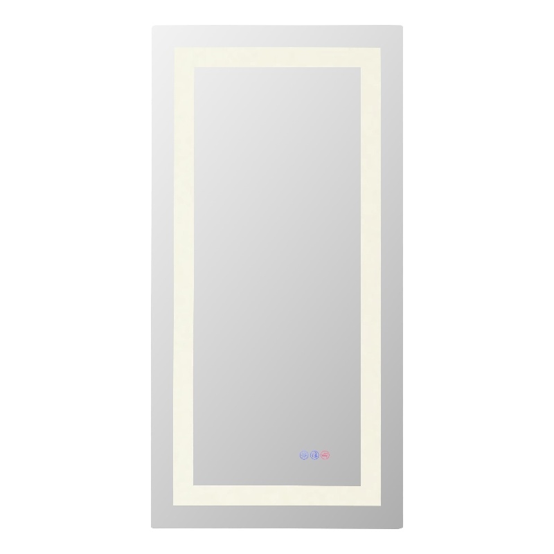 Elegant Kitchen And Bath Riven 40X20 Led Mirror in Silver