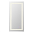 Elegant Kitchen And Bath Riven 40X20 Led Mirror in Silver