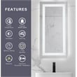 Elegant Kitchen And Bath Riven 30X24 Led Mirror in Silver