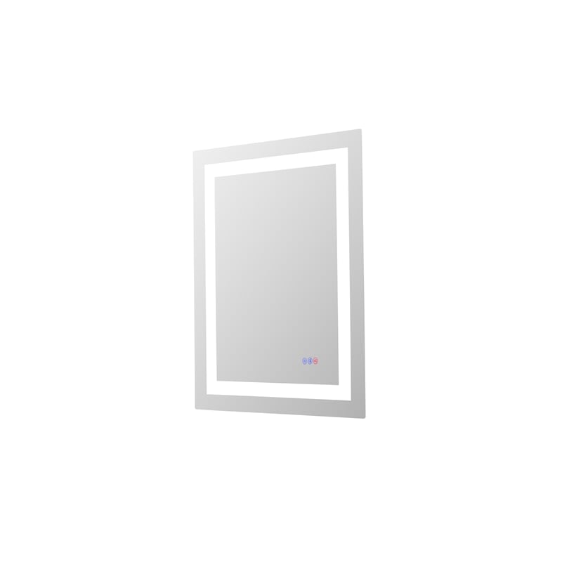 Elegant Kitchen And Bath Riven 30X24 Led Mirror in Silver