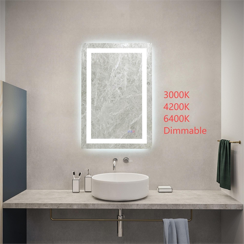 Elegant Kitchen And Bath Riven 36X24 Led Mirror in Silver