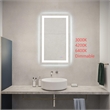 Elegant Kitchen And Bath Riven 40X24 Led Mirror in Silver