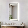 Elegant Kitchen And Bath Riven 40X24 Led Mirror in Silver