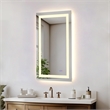 Elegant Kitchen And Bath Riven 40X24 Led Mirror in Silver