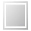 Elegant Kitchen And Bath Riven 30X27 Led Mirror in Silver