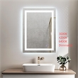 Elegant Kitchen And Bath Riven 36X27 Led Mirror in Silver
