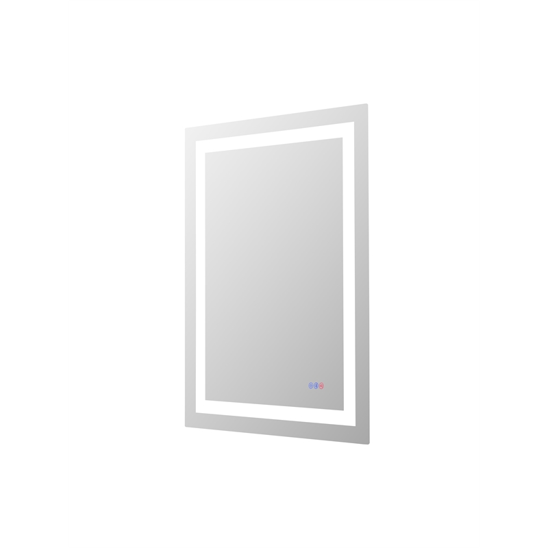 Elegant Kitchen And Bath Riven 36X27 Led Mirror in Silver