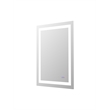 Elegant Kitchen And Bath Riven 36X27 Led Mirror in Silver