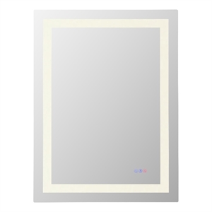 Elegant Kitchen And Bath Riven 36X27 Led Mirror in Silver