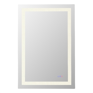 Elegant Kitchen And Bath Riven 40X27 Led Mirror in Silver