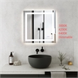 Elegant Kitchen And Bath Riven 30X30 Led Mirror in Silver