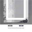Elegant Kitchen And Bath Riven 30X30 Led Mirror in Silver