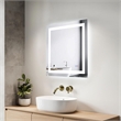 Elegant Kitchen And Bath Riven 30X30 Led Mirror in Silver