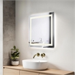 Elegant Kitchen And Bath Riven 30X30 Led Mirror in Silver