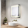 Elegant Kitchen And Bath Riven 30X30 Led Mirror in Silver